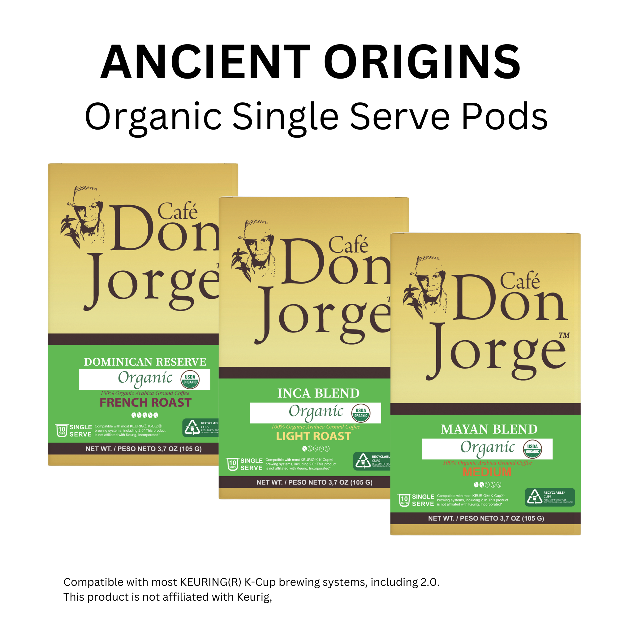 Ancient Origins Organic - Single Serve Pods - 3 - 10 Packs